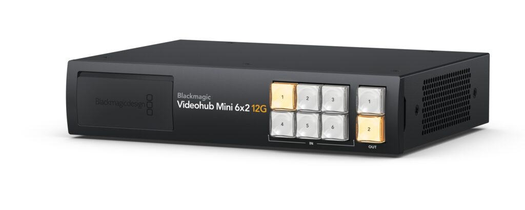 Blackmagic Videohub Mini 6×2 12G